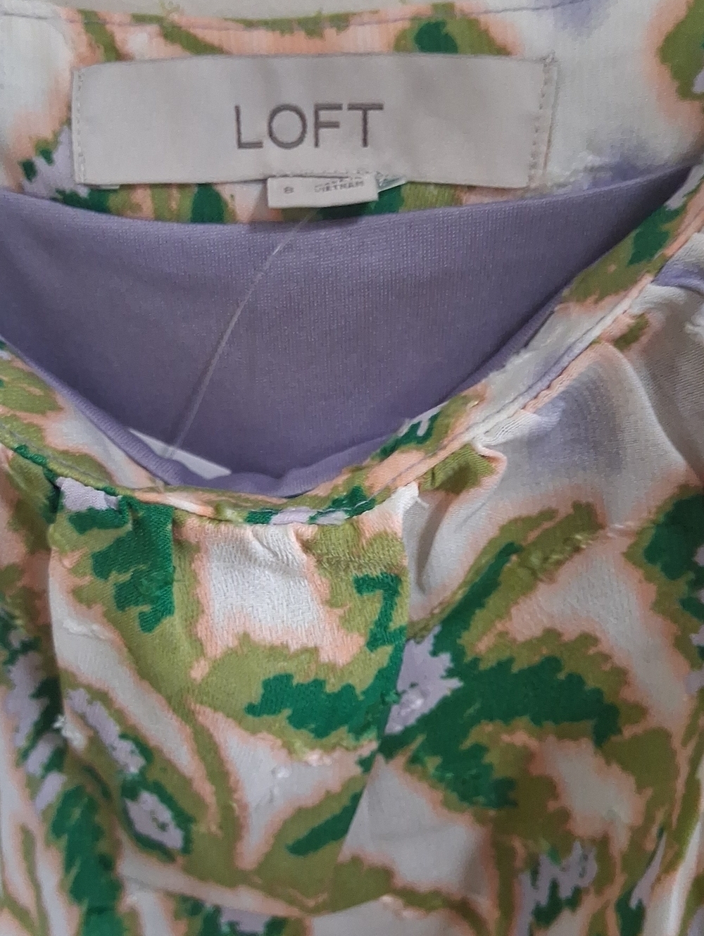 NWT Loft Floral Clip Pleated Mini Pocket Dress Size 8 - Picture 2 of 6